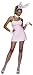 Sexy Pink Cocktail Bunny Dress with Ears, Collar and Cuffs