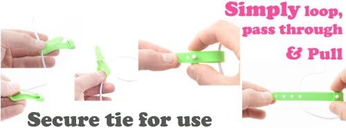 Kribex Reusable Cable Tie, Organizer, 4 Inch - 12 Pack (Assorted)