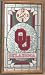 Oklahoma Sooners Stained Glass Wall Clock