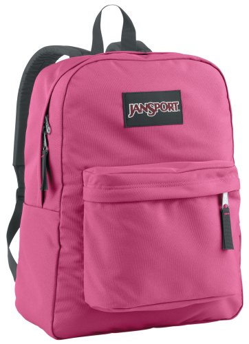 JanSport Superbreak Classic Backpack (Pink Daiquiri) under The Apparel Store
