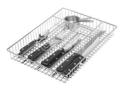 CHROME UTENSIL DRAWER ORGANIZER