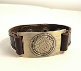 Protection Seal of Solomon Bracelet, Leather, Adjustable