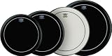 Remo Ebony Pinstripe Drumheads ProPack - B000MXS6ME