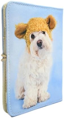 TaylorHe Rachael Hale Collection Cute Dog in Hat 6" eReader Covers Folio Case with Patterns and passport slot for Kindle Paperwhite Kindle 4 Kindle Touch