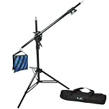 LimoStudio Heavy Duty Photography Premium Pro Boom Set with Light Stand and Boom, Sand Bag, Carry Bag