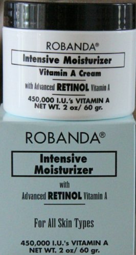 Robanda Intensive Moisturizer Cream with Advanced Retinol Vitamin A For All Skin Types 1.7 oz