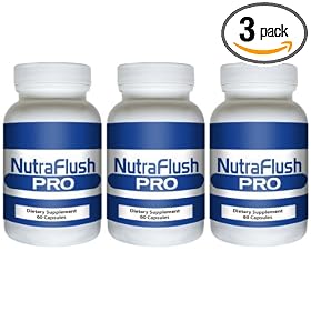 NUTRAFLUSH PRO (3 Bottles) - The #1 Complete Colon Cleansing and Full Body Detox Cleanse Formula. The All Natural Diet, Weight Loss Cleanser
