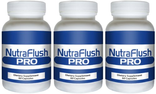 NUTRAFLUSH PRO (3 Bottles) - The #1 Complete Colon Cleansing and Full Body Detox Cleanse Formula. The All Natural Diet, Weight Loss Cleanser