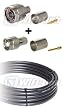 Wifi Low Loss 400 Pre-assembled N male to RP TNC Male 40 Ft. Cable for Linksys