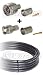 Wifi Low Loss 400 Pre-assembled N male to RP TNC male 100 ft cable for Linksys