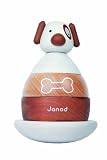 Janod 4508111 - Culbuto- Hund, Steh-Auf-M&auml;nnchen, zusammen steckbar mit Melodie