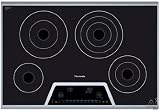 CET304FS Thermador 30 Masterpiece Electric Cooktop with 4 Elements and Touch Control Panel - Black with Stainless Steel Trim