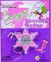 Cowgirl Sheriff Badge. Pink