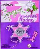 COWGIRL PINK SHERIFFS BADGE
