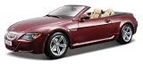 Maisto Die Cast 1:18 Scale Metallic Red BMW M6 Cabriolet