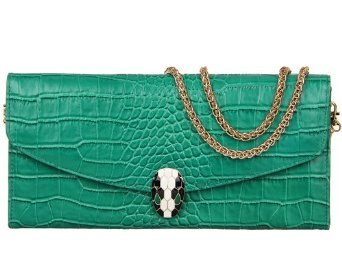 Classic Collection Women's Spring Satchel Leather Crocodile Pattern Shoulder Bag Chain Bag Clutches Leather Handbags