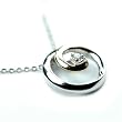 9ct Yellow And White Gold Diamond Circle Pendant And 18" Chain