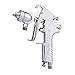 Ouya Spray Gun Pressure Feed Paint Sprayer Nozzle Size 1.5mm, Silver