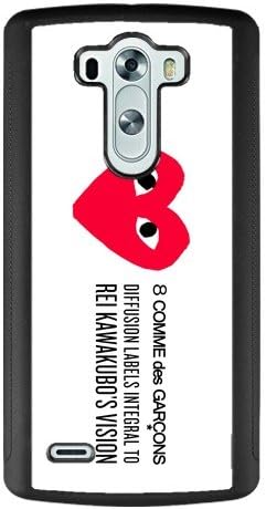 LG G3 Case,Customized Comme des Garcons Brand Black TPU and PC Case cover fit for LG G3,Best Durable Never-fade Case