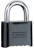 Master Lock 178D Set-Your-Own Combination Padlock, Die-Cast, Black
