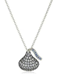 Hershey Jewelry Sterling Silver Cubic Zirconium Medium Flat Back June Pendant