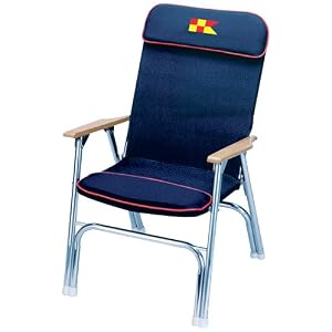 Garelick EEz-In 35029-62:01 Marine Anodized Aluminum Padded Deck Chair by