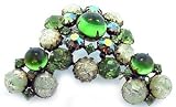 Vintage Rhinestone Brooch and Earring Set