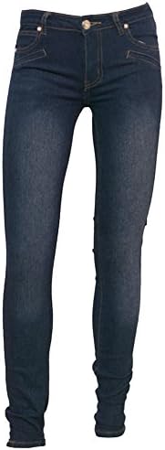 Pink Latte Big Girls Dark Blue Skinny Fit Design Trendy Denim Pants 8