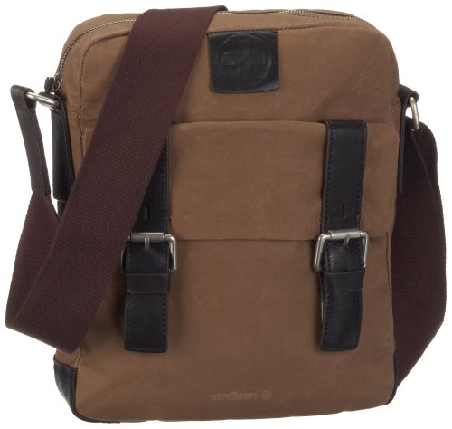 Strellson Waxy 02/91/14056-708, Herren Herrentasche, beige, (sand/d. braun 708), 24,0 x 30,0 x 7,0