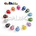 25pcs Cord Lock Round Ball Toggle Stopper Plastic Cord Locks for Drawstrings Outdoor DIY Craft Transparent Clear Frost FLS046-T(Mix-s)