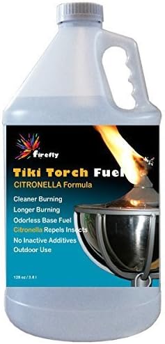 Firefly Citronella Tiki Torch Fuel - 1 Gallon - Odorless Oil - More Economical by Firefly Fuel, Inc.