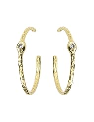 18k Diamond Hoop Earrings