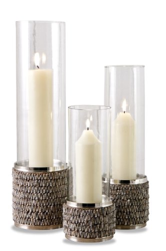 Westville Modern Shell Candle of Three