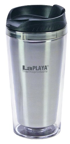 LaPlaya Thermoproducts  Mercury Thermoreisebecher 0,4 L, silber, 12 x 8,5 x 18 cm