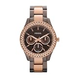 Produkt-Bild: Fossil Damen-Uhren Multifunktion Stella Rose Gold Ip Quarz Analog Es2955