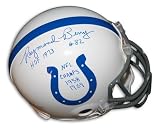 Autographed Raymond Berry Baltimore Colts Proline Helmet Inscribed HOF 73 & 1958, 1959 NFL Champs