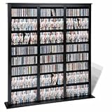 Prepac Oak Triple Barrister Media Storage Rack