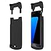 Galaxy S7 Edge Battery Case,Ruky [Newest Version] S7 Edge Battery Case 5200 Mah External Backup Battery Charger Combo Case For Galaxy S7 Edge,Backup Power Bank Case with Kickstand - (Black)