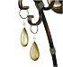 Golden Lighting CRYSET-6095-CN9 ANT Antiqued Crystal Drop Alante Thirty Three Large C...