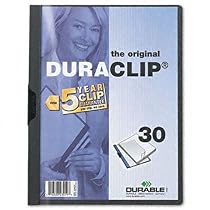 Durable® DuraClip® Report Cover COVER,REPORT,BNDR,LTR,GPH (Pack of50)