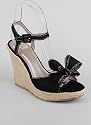 Bow Front Espadrille Wedge