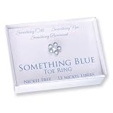 Something Blue Crystal Stretch Toe Ring