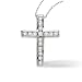 1/4ct tw cross pendant