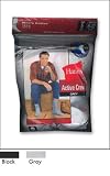 5-Pack Hanes ACTIVE CUSHION CREW W/ RED LOGO - BLACK 185/5