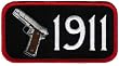 1911 Pistol Iron-On Patch Gun Owner Second Amendment Embroidered New