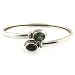 Sterling Silver Cuff Bracelts Labradorite Gemstone Dia 2.6 inches
