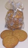 Gourmet Food : Scott's Cakes 1/2 lb. Peanut Butter Cookies in a Snow Woman Bag