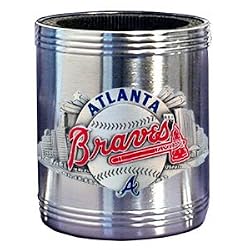 Atlanta Braves Stainless Steel Can Cooler - MLB Baseball Fan Shop Sports Team Merchandise