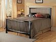 Fresno Full Size Bed With Headboard, Footboard and Frame In Pewter/Ebony Finish By Fashion Bed Group