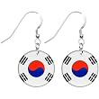 South Korea Flag Earrings